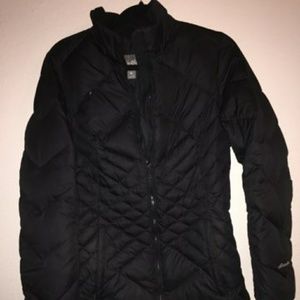 Long black winter jacket